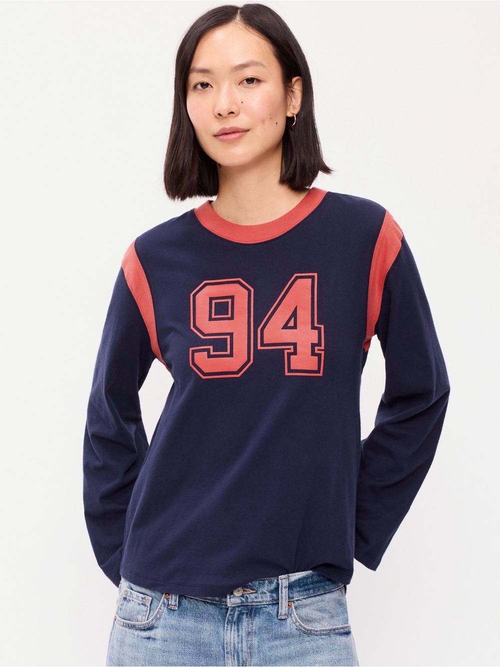 NWT Old Navy EveryWear Long-Sleeve Graphic T-Shirt